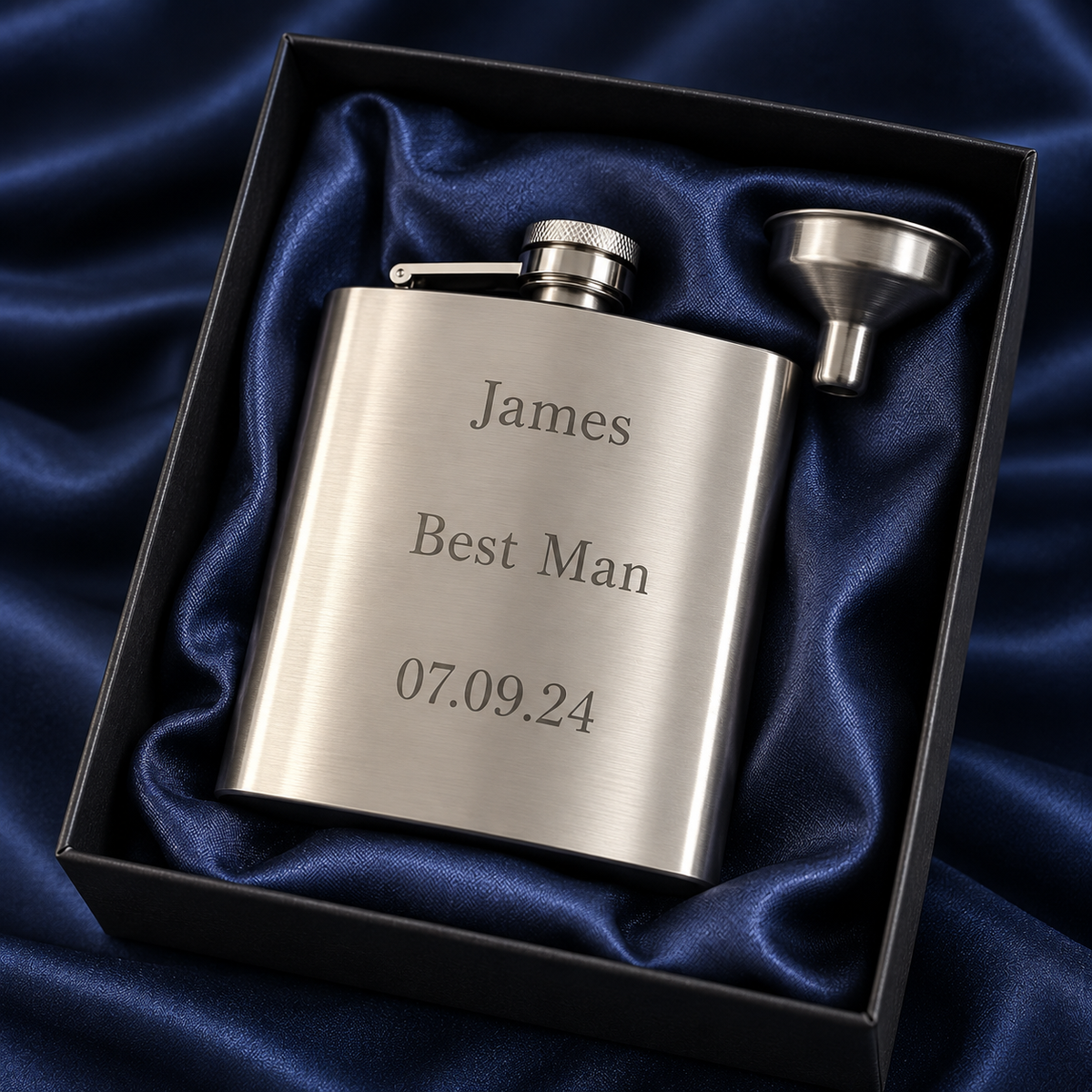 6oz Hip Flask gift box (with engraving)