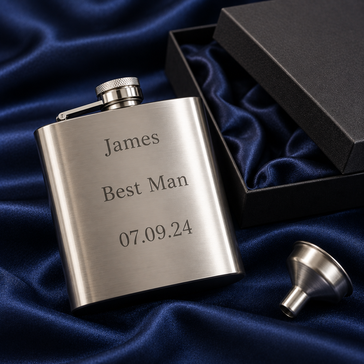 6oz Hip Flask gift box (with engraving)