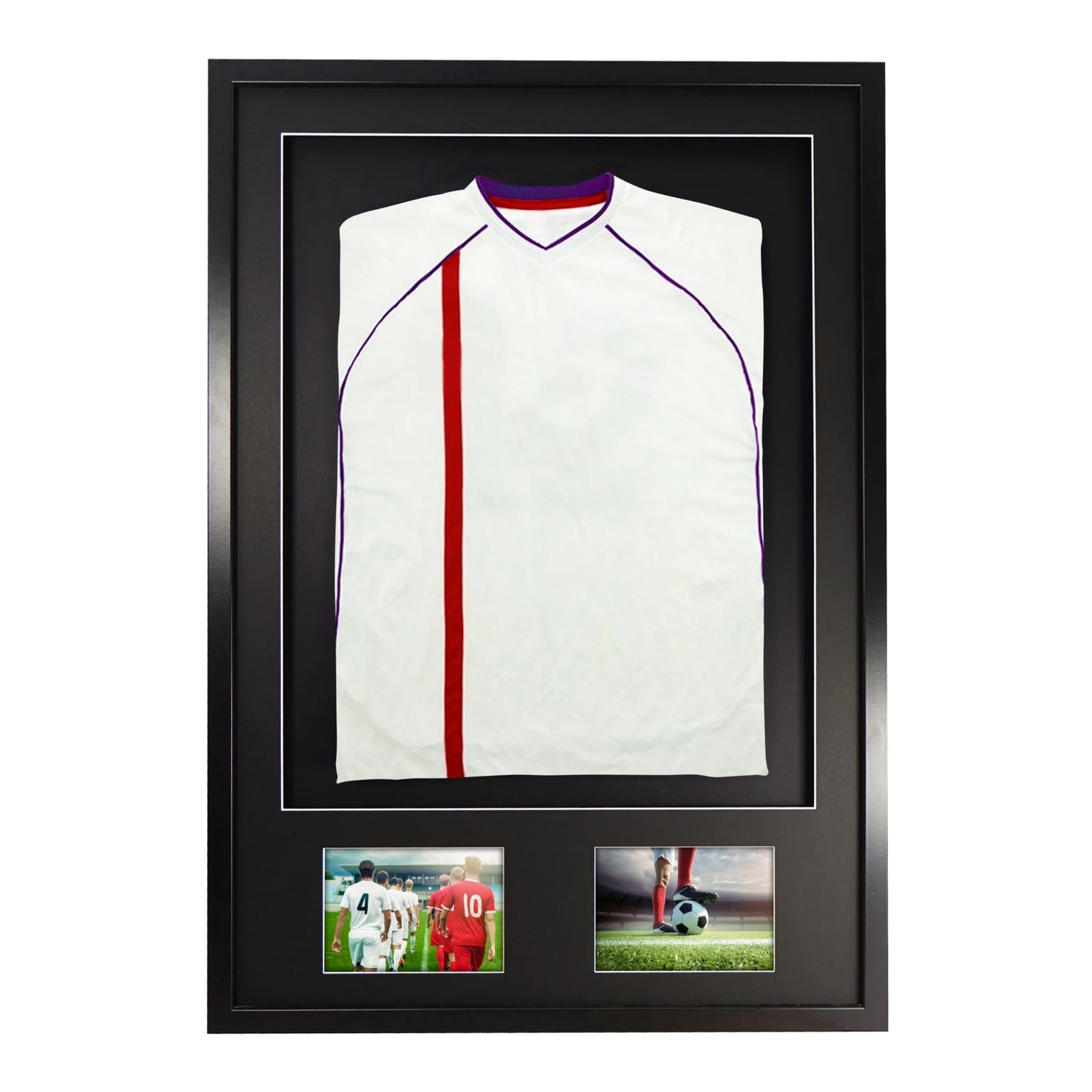 Sports Shirt Framing - Black Frame/Black Mount/Black Back Board