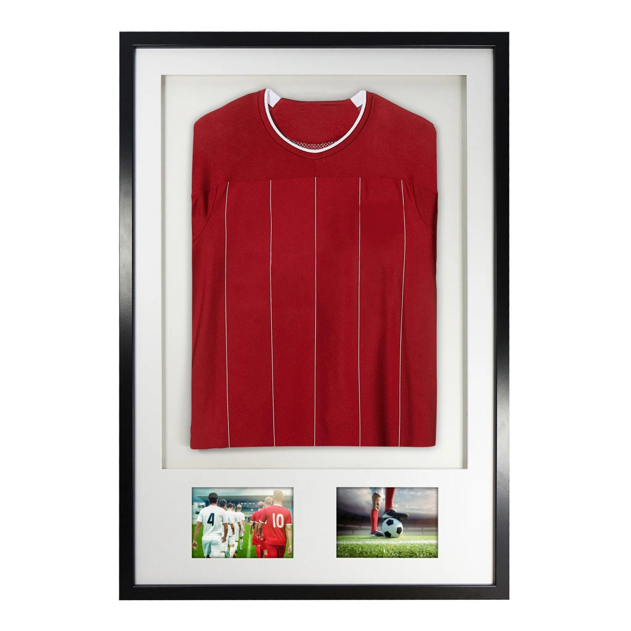 Sports Shirt Framing - Black Frame/White Mount/White Back Board